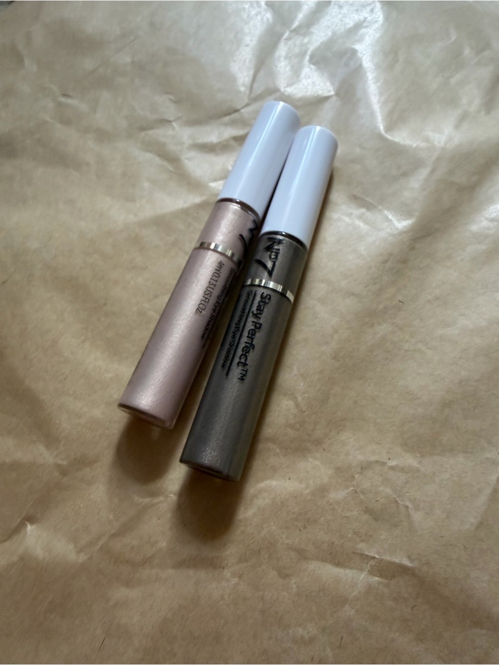 No7 Shimmer Liquid Eyeshadow Duo in Pink and Taupe